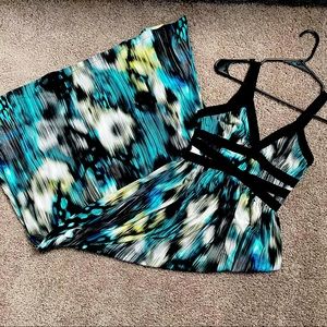 Sofia Vergara Blue Maxi Dress